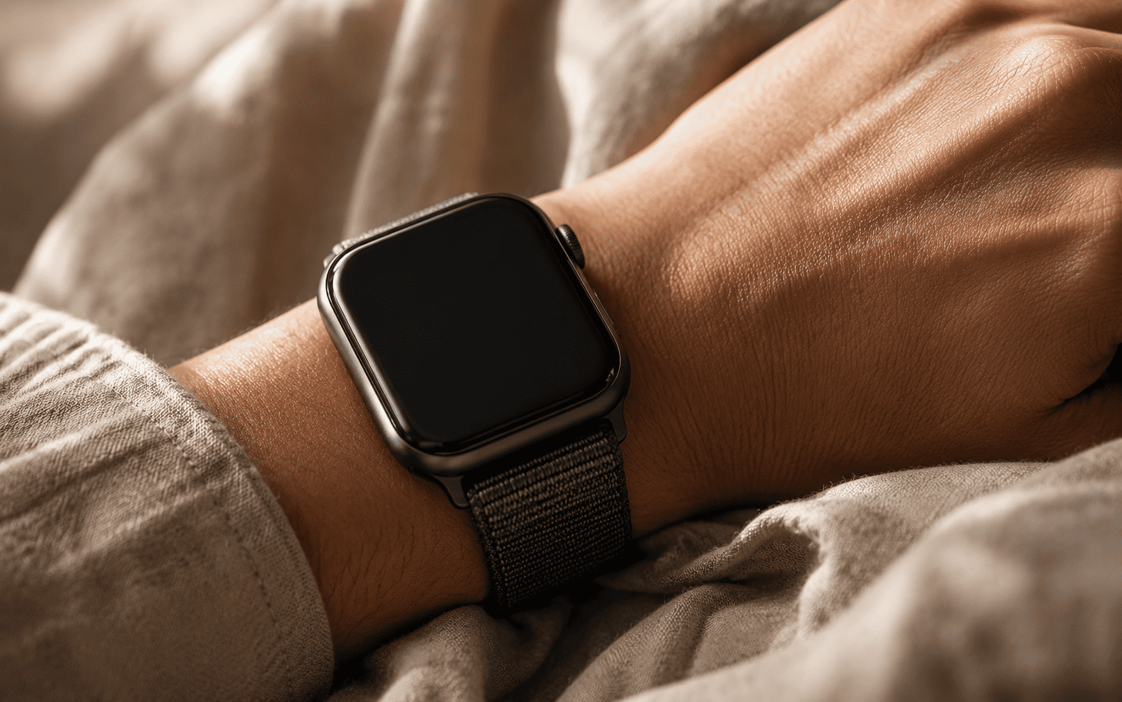 Detalle de correa de smartwatch y ajuste en muñeca