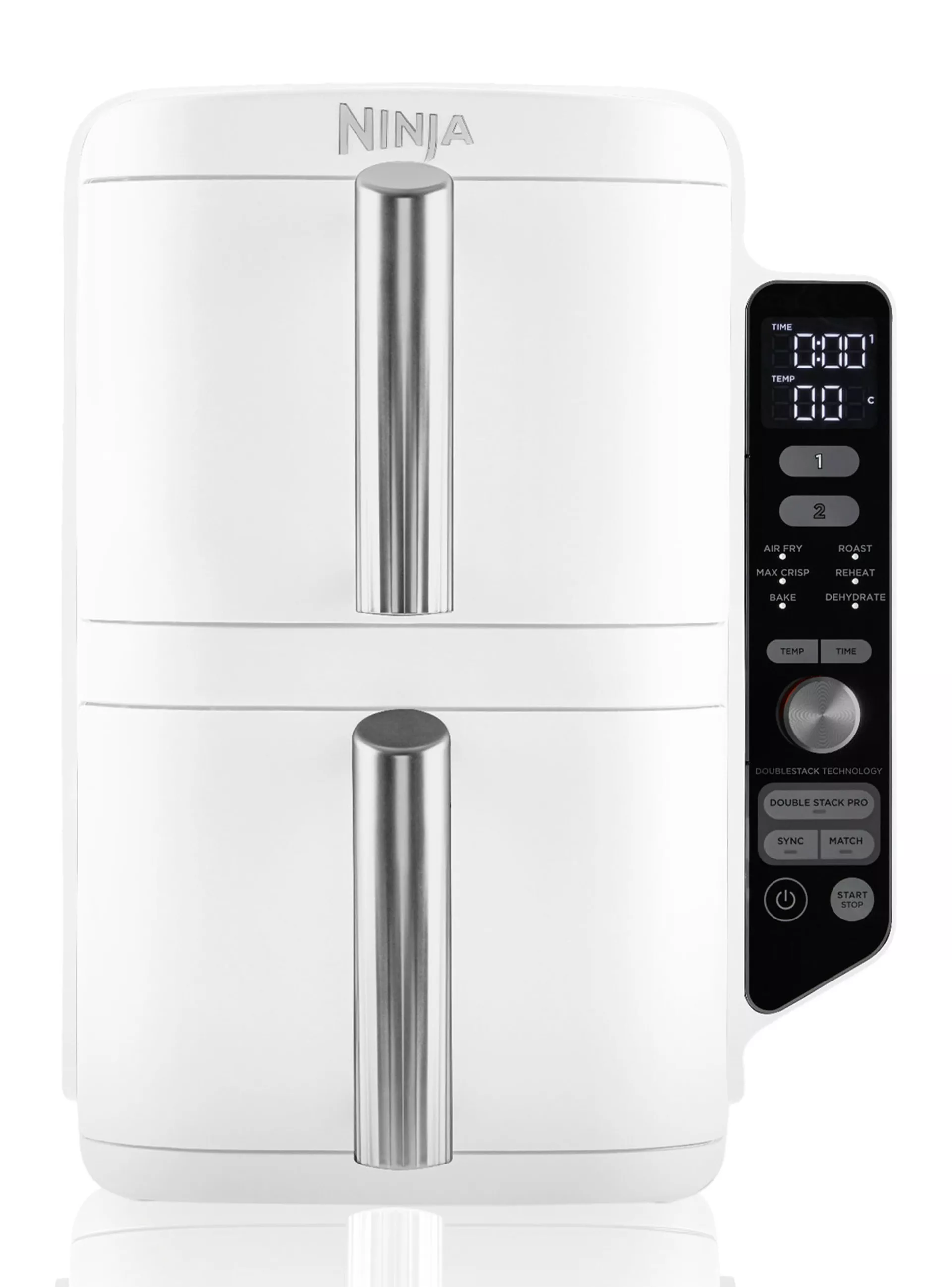 Freidora de Aire Vertical Double Stack XL 9.5 Litros Blanco