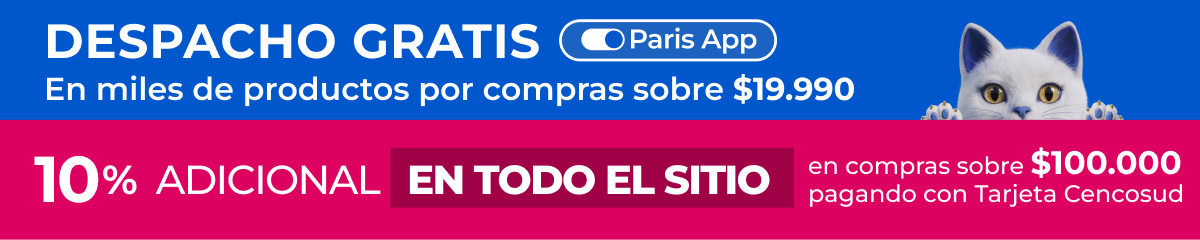 despacho gratis exclusivo en paris app