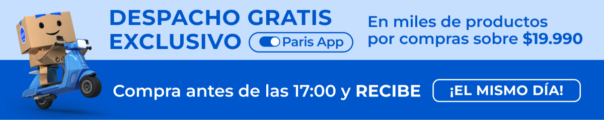 despacho gratis exclusivo en paris app