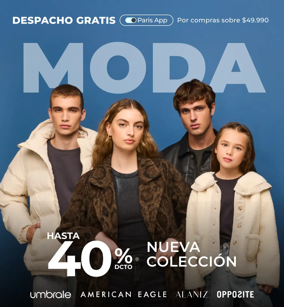 Hasta 40% en vestuario