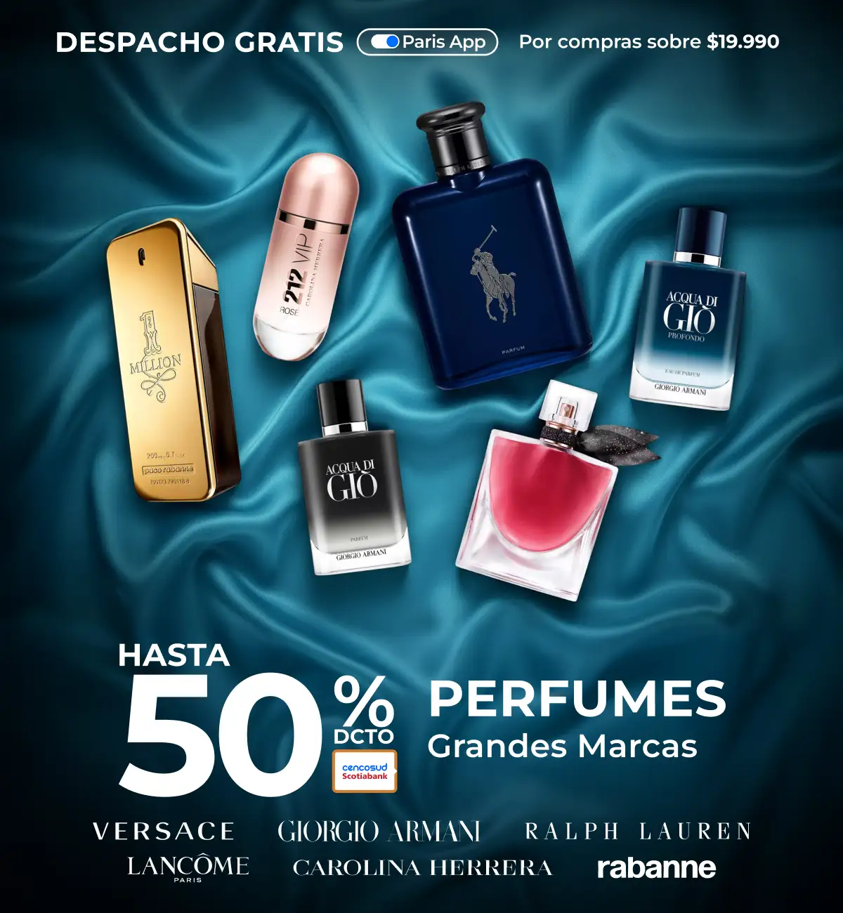 Hasta 50% Perfumes Grandes Marcas