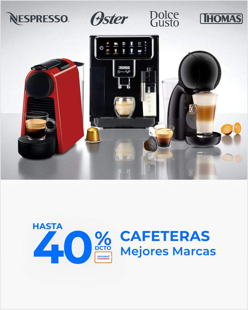 Cafeteras 40%