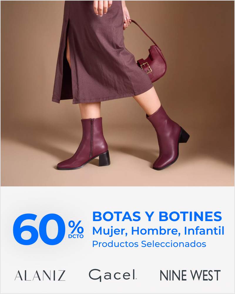 60% Botas y Botines Mujer Hombre Infantil Productos seleccionados