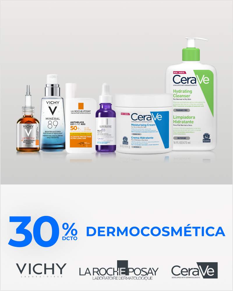 30% dermocosmética