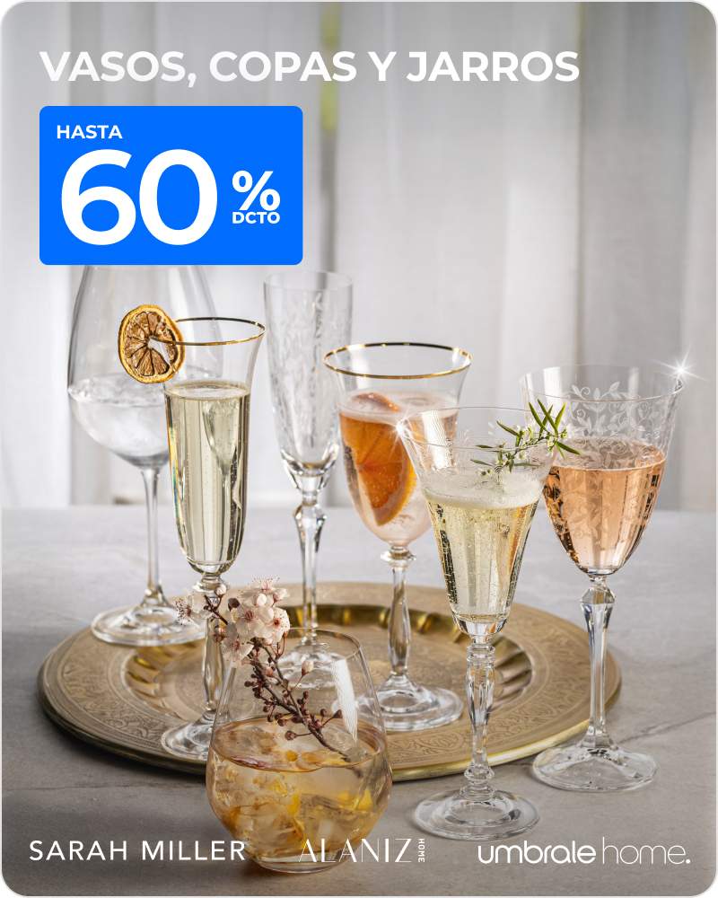 Vasos, copas, jarros