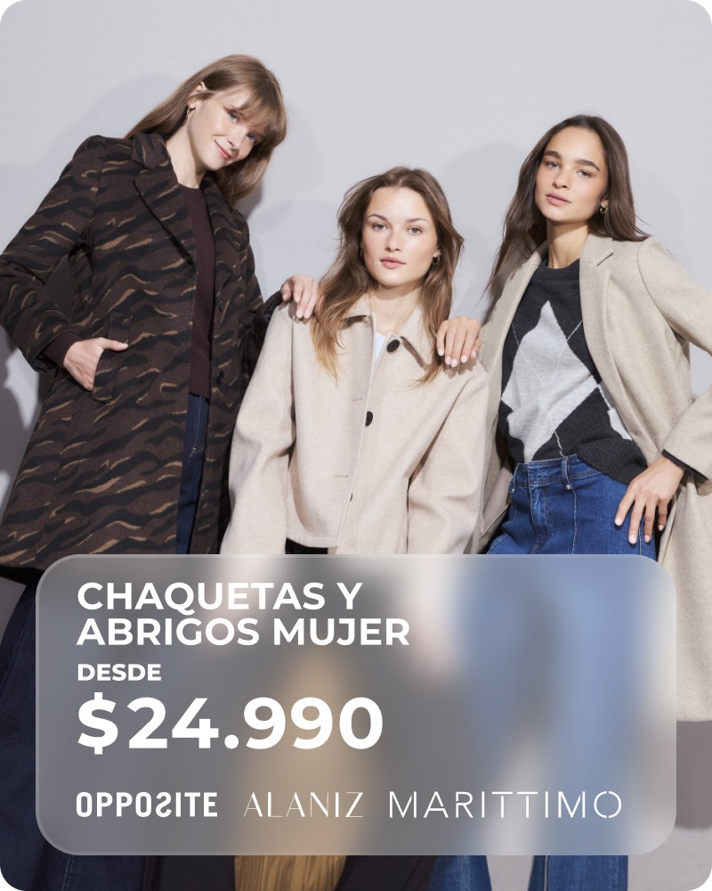 desde 24990 chaquetas y abrigos mujer