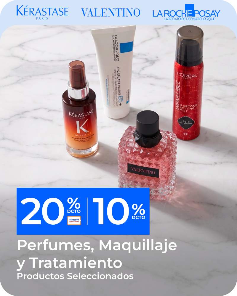 Perfumes, maquillaje y tratamiento