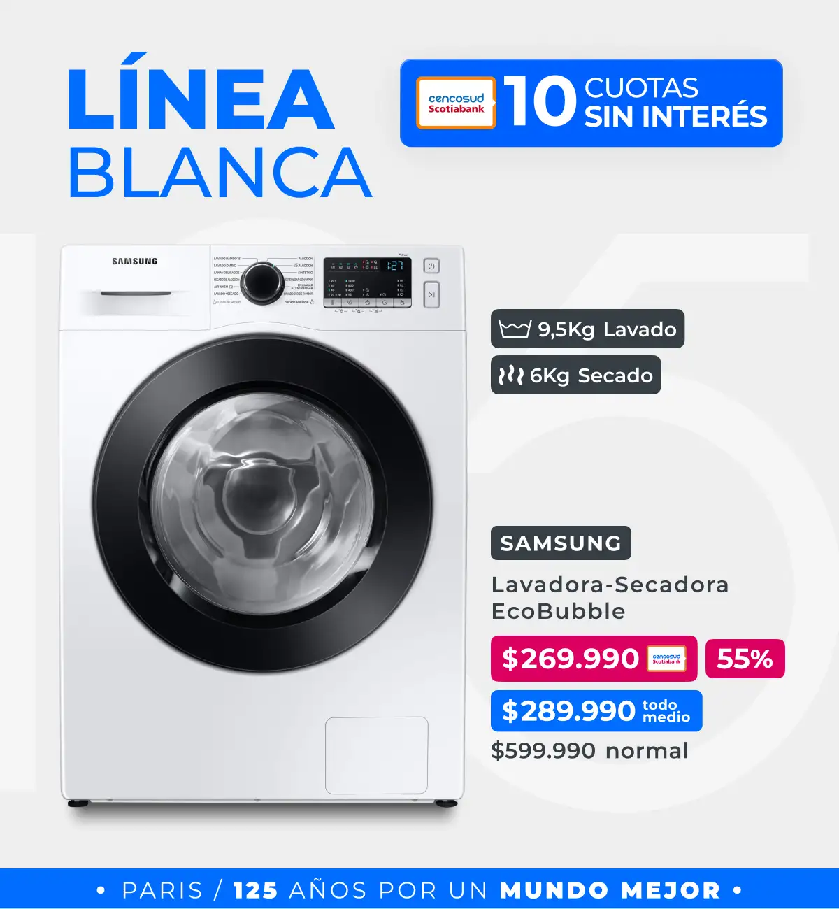 Linea blanca | en Paris 125 Años