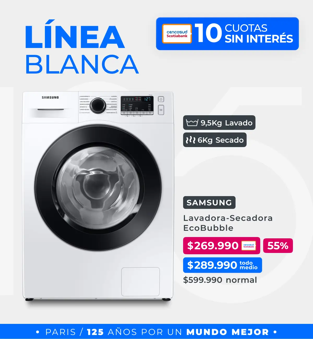 Linea blanca | en Paris 125 Años