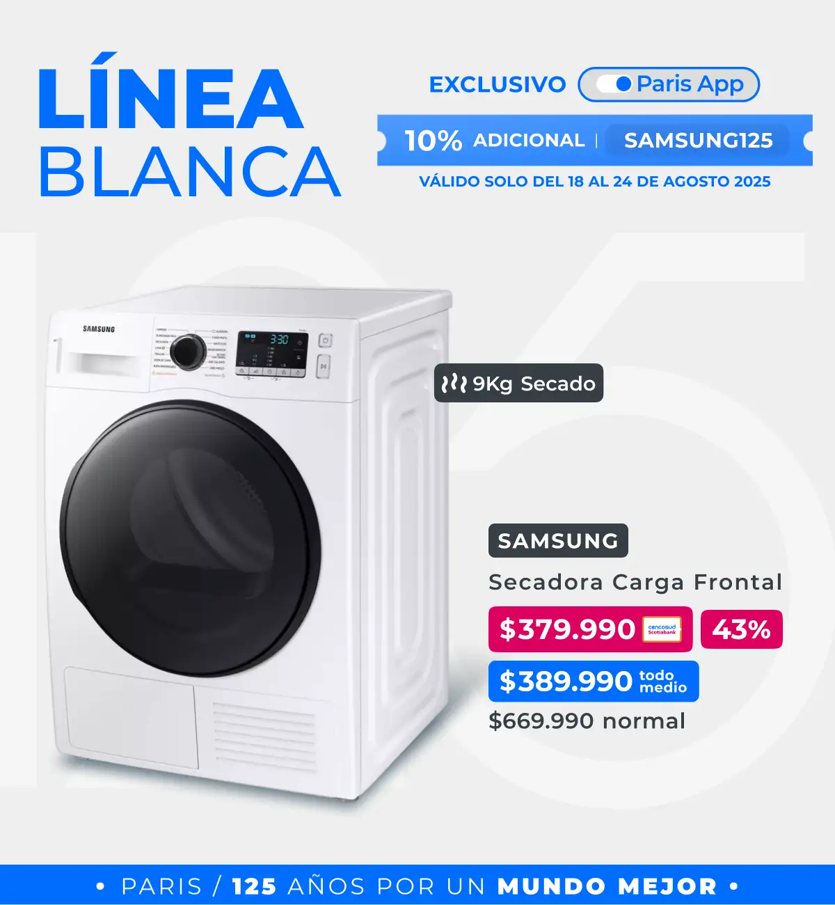 Linea blanca | en Paris 125 Años