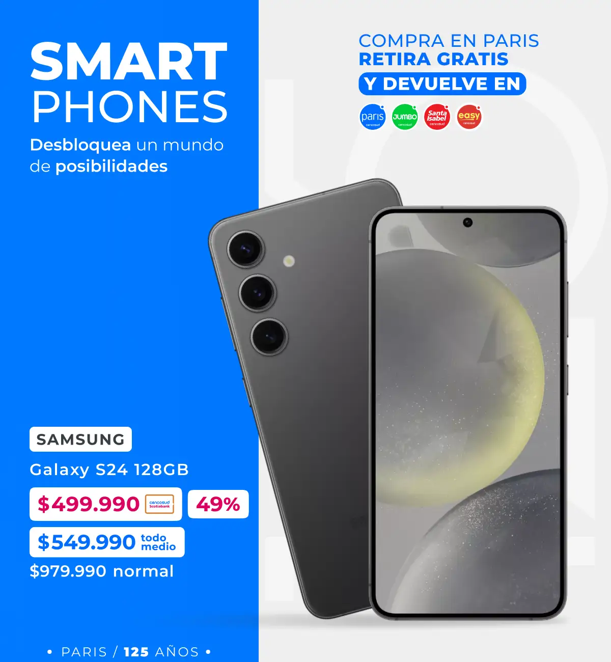 Smartphones | en Paris 125 Años