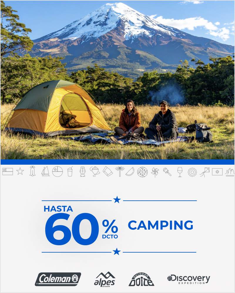 Hasta 60% en camping 