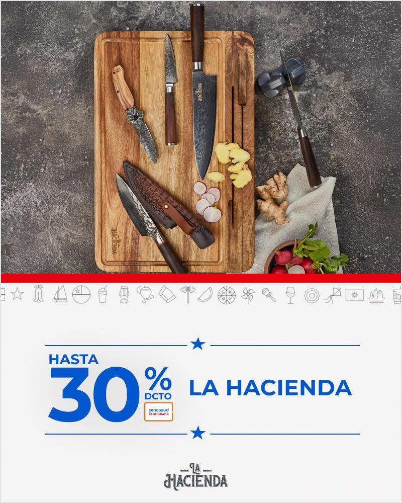 Hasta 30% tc en La Hacienda