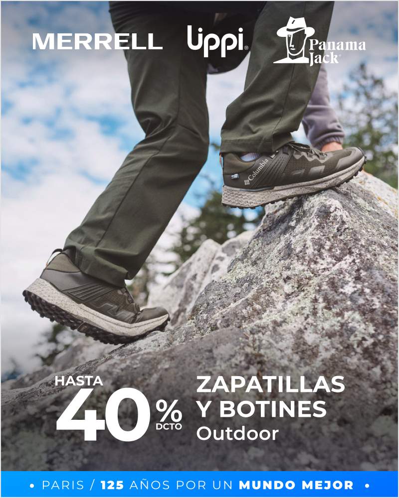 Hasta 40% Zapatillas y Botines Outdoor