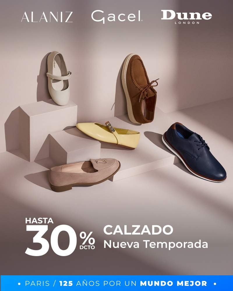 Hasta 30% en calzado nueva temporada