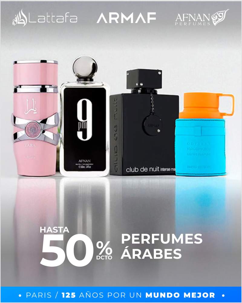 Hasta 50% perfumes árabes