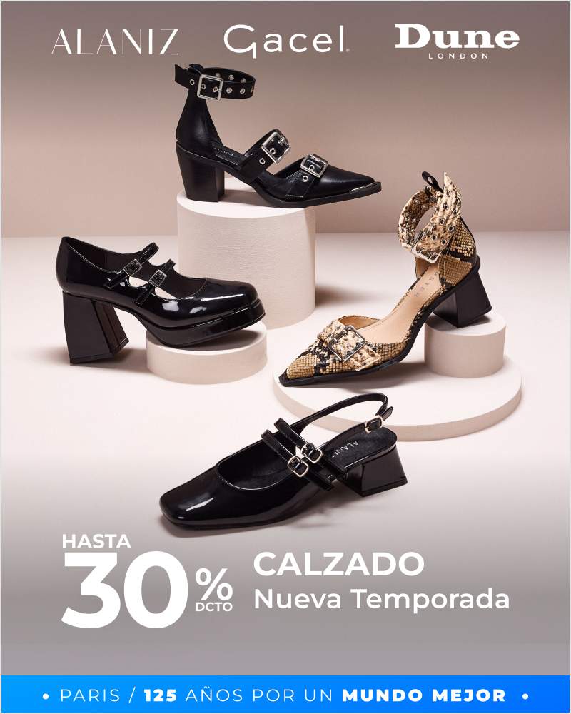 Hasta 30% en calzado nueva temporada