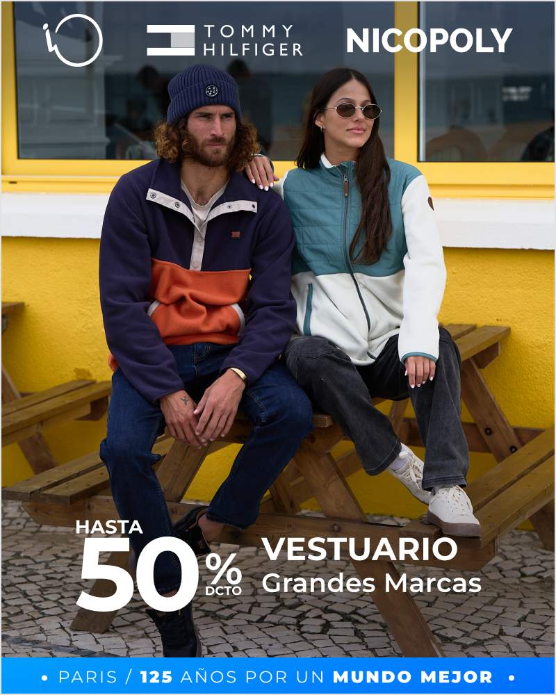 Hasta 50% Grandes masrcas vestuario