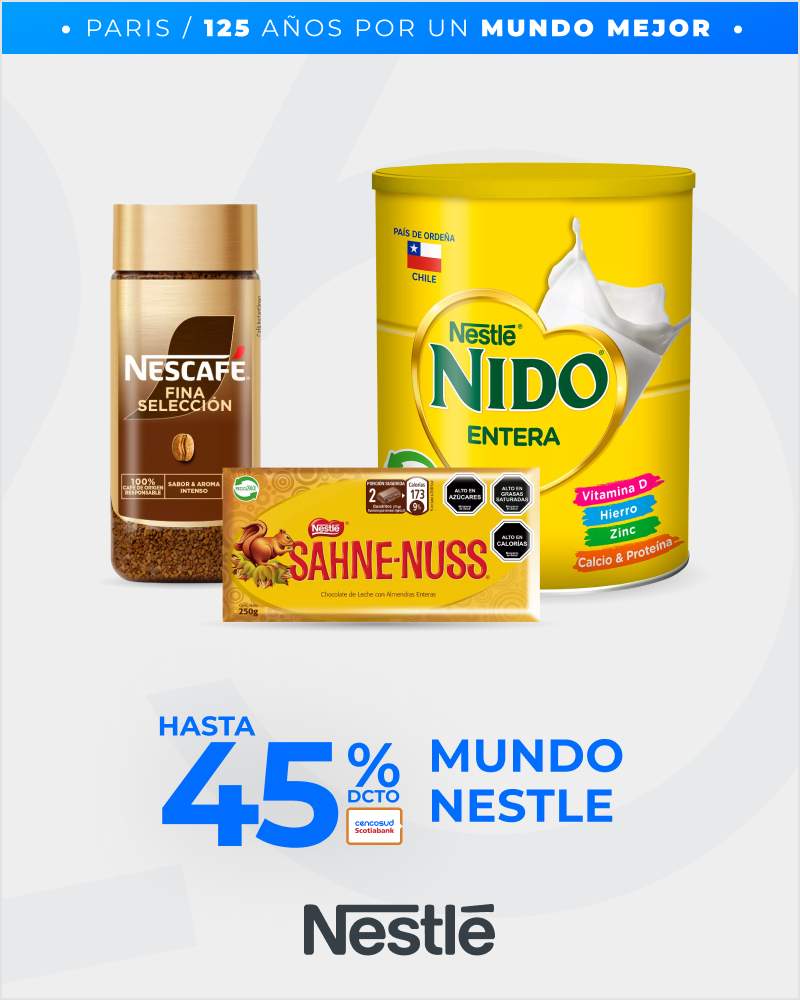 Hasta 45% Mundo Nestle