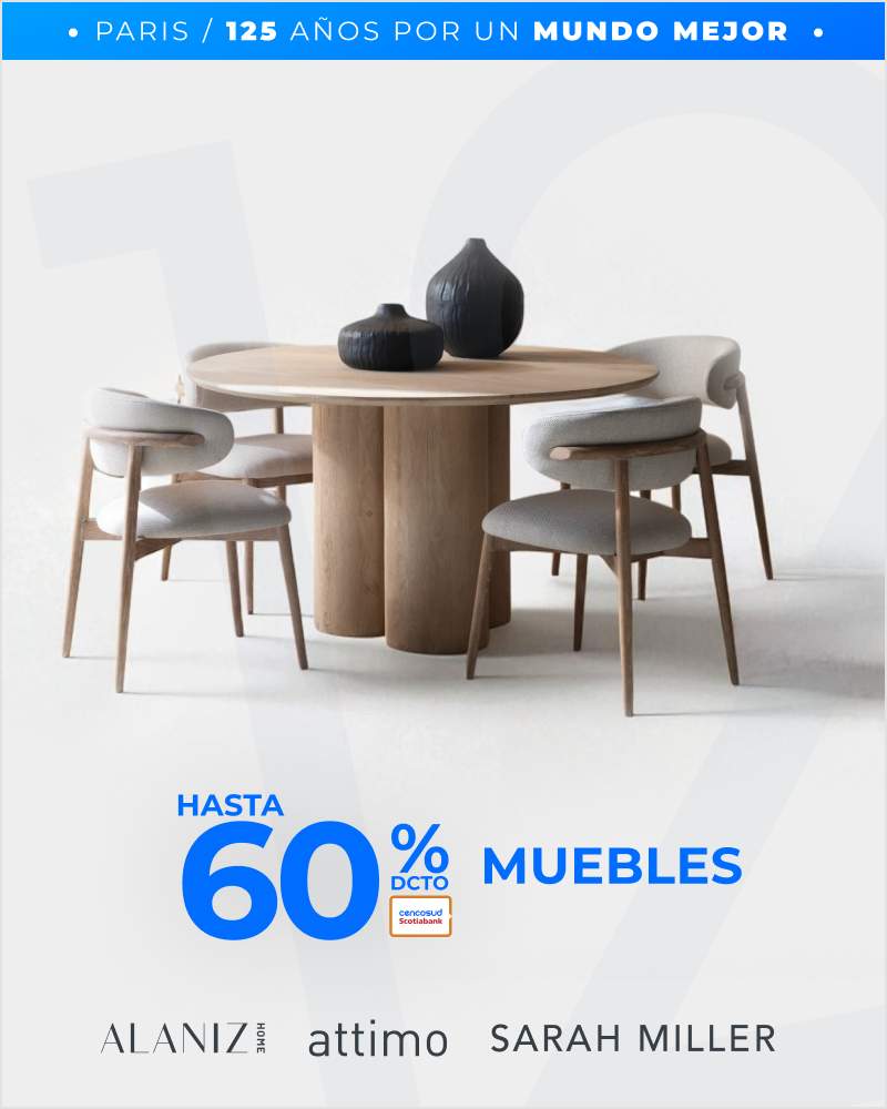 Hasta 60% muebles