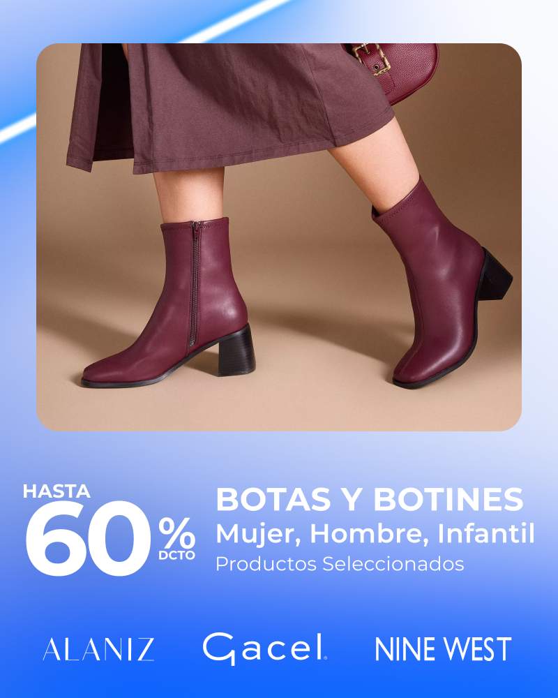 60% Botas y Botines Mujer Hombre Infantil Productos seleccionados