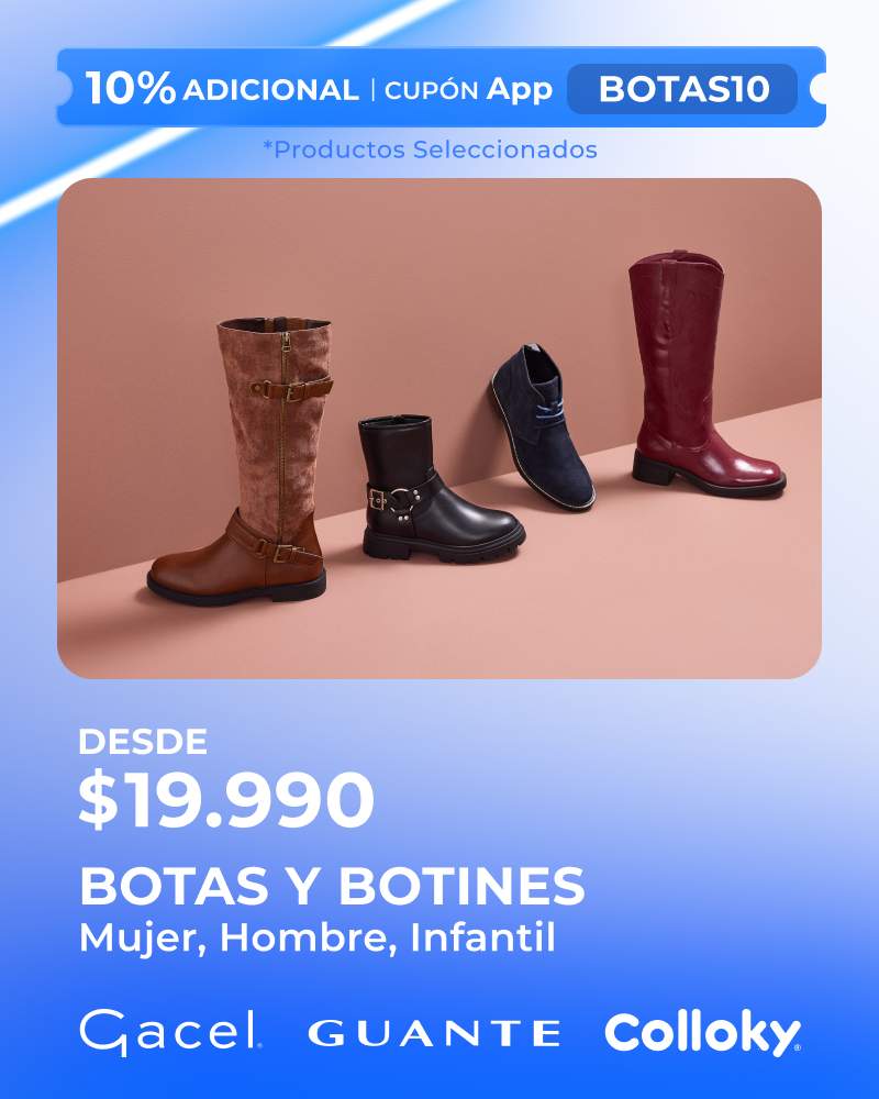 Botas y Botines desde $19.990