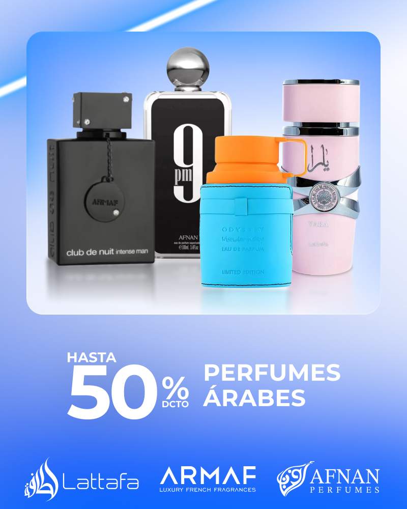 Hasta 50% en Perfumes Árabes
