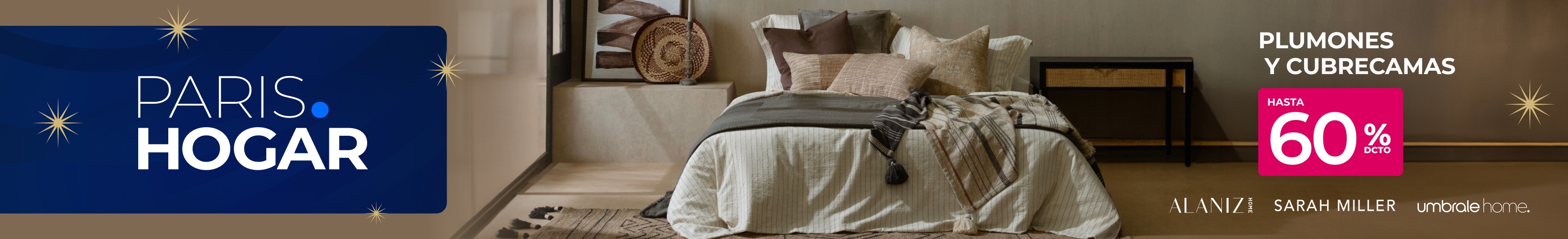 plumones y cubrecamas