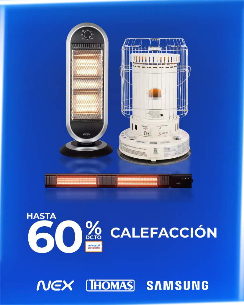 Hasta 60% dcto Calefaccion