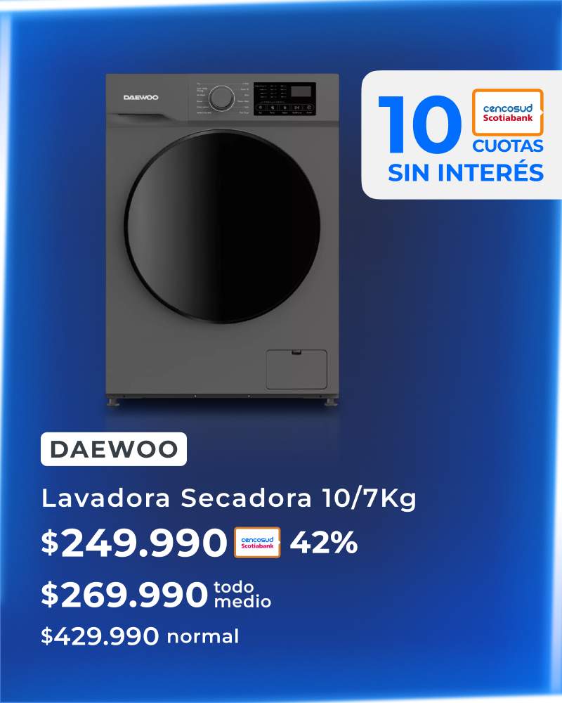 Lavadora-Secadora Frontal 10/7 Kg 