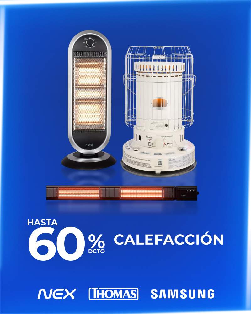 Hasta 60% dcto Calefaccion