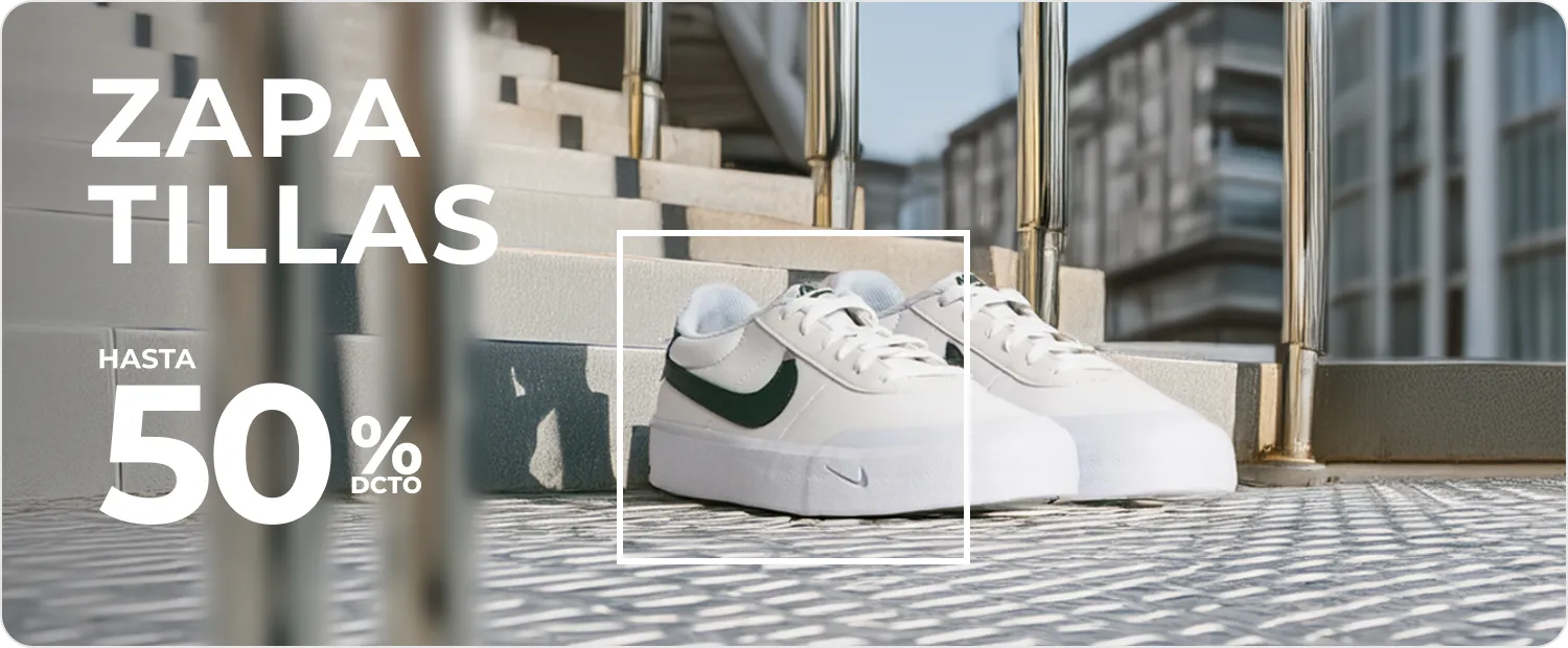 Hasta 50% tmp en zapatillas urbanas y deportivas