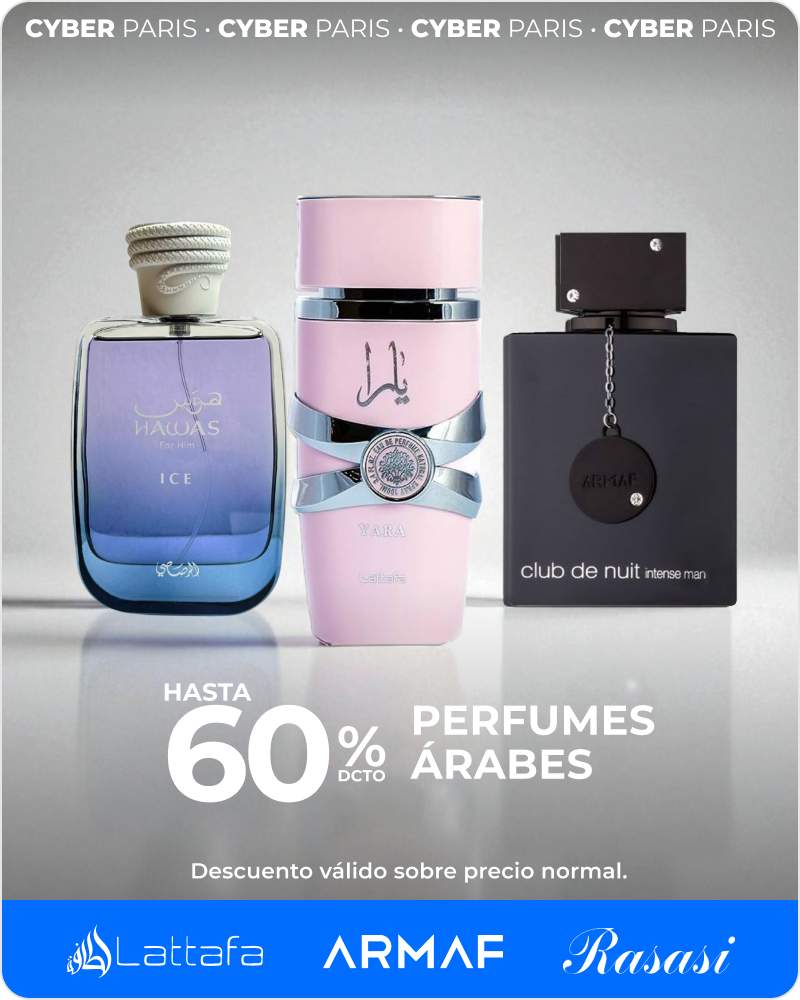 Hasta 60% en Perfumes Árabes