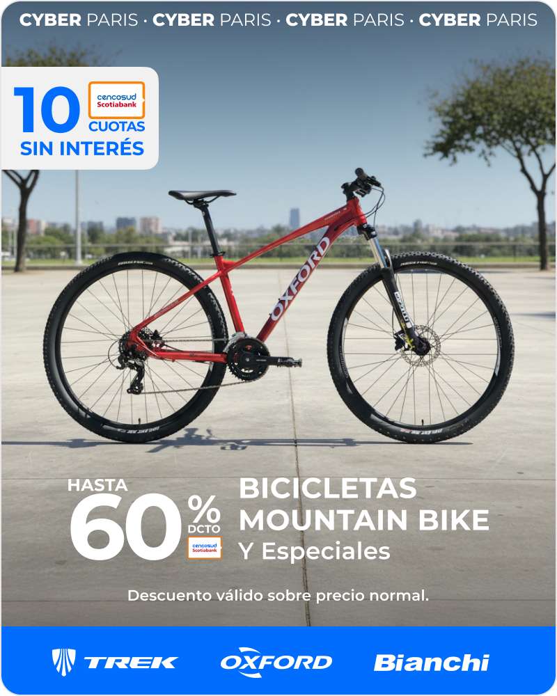 Hasta 60% tc en bicicletas mountain bike y especiales