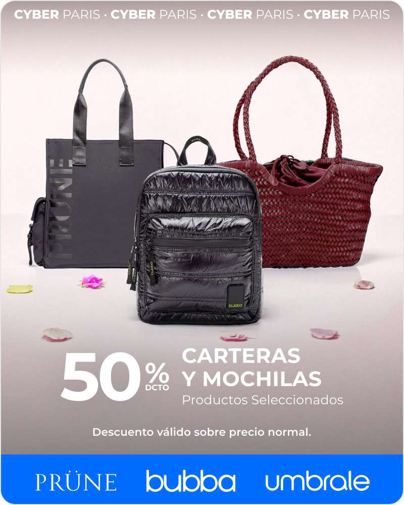 Carteras y Mochilas 50% Productos Seleccionados