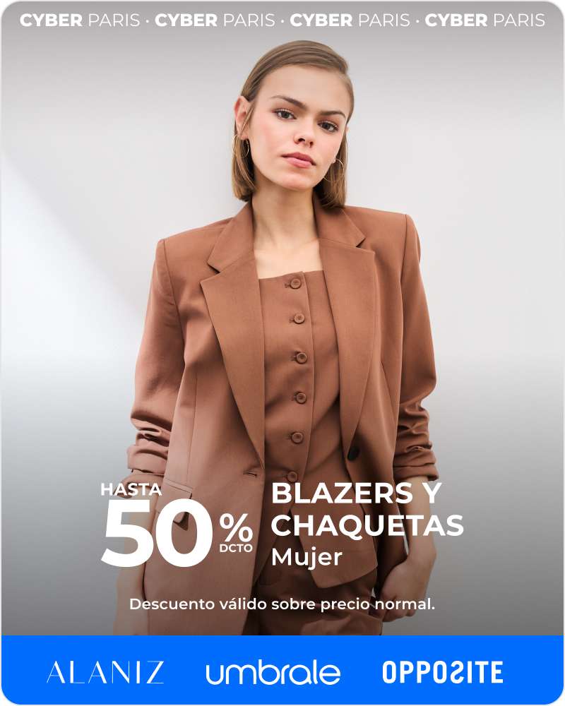 Hasta 50% blazers y chaquetas 