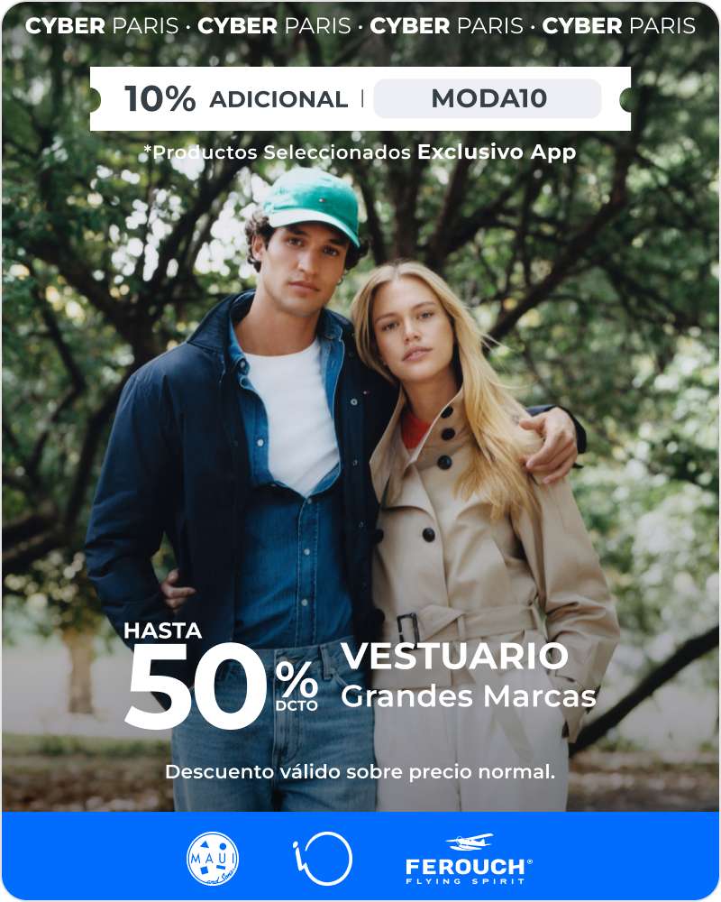 Hasta 50% Grandes marcas Vestuario