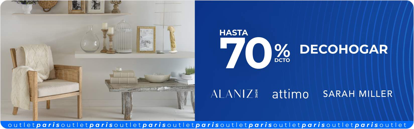 Hasta 70% deco outlet