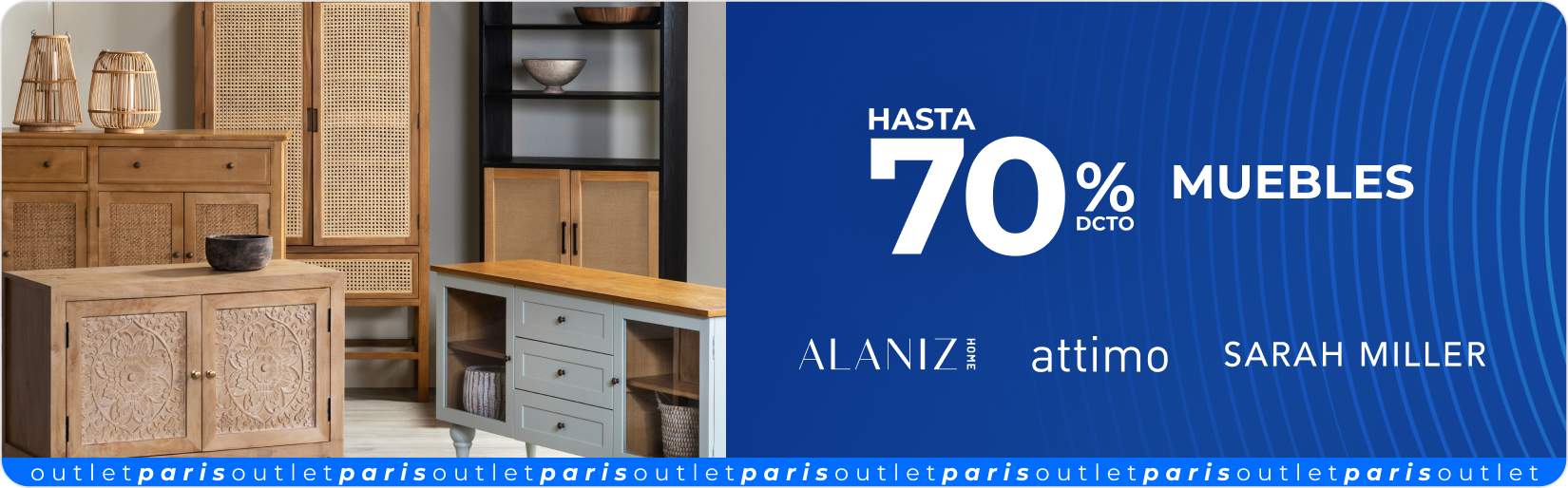 Hasta 70% muebles