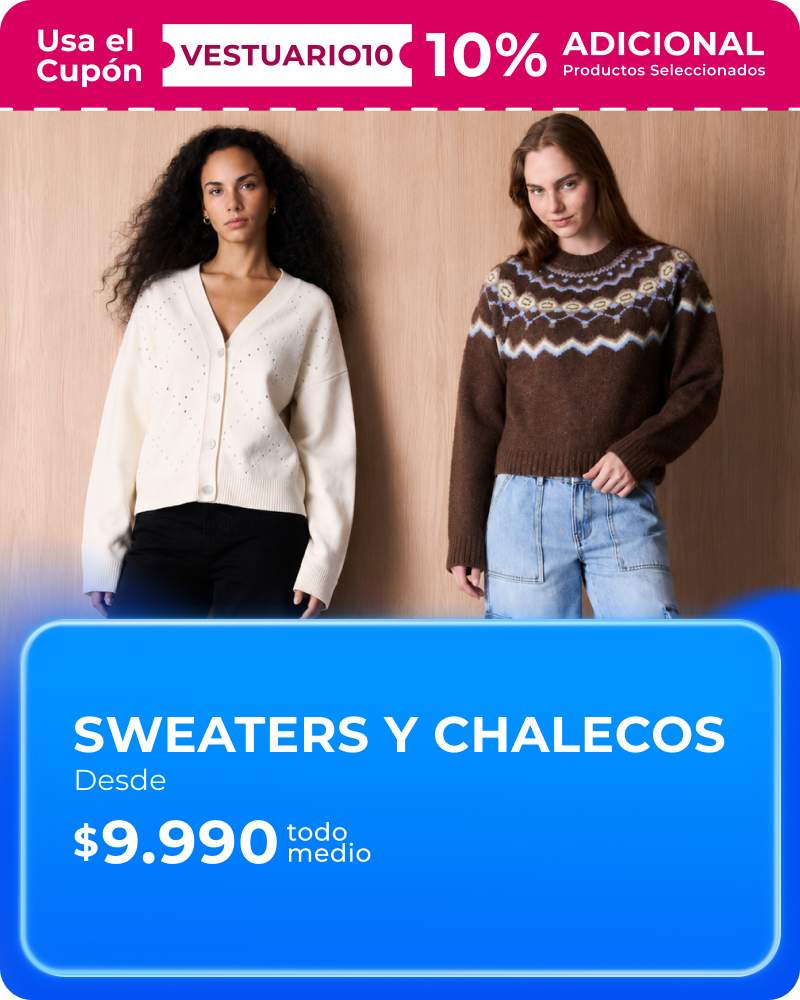 Sweaters y chalecos 