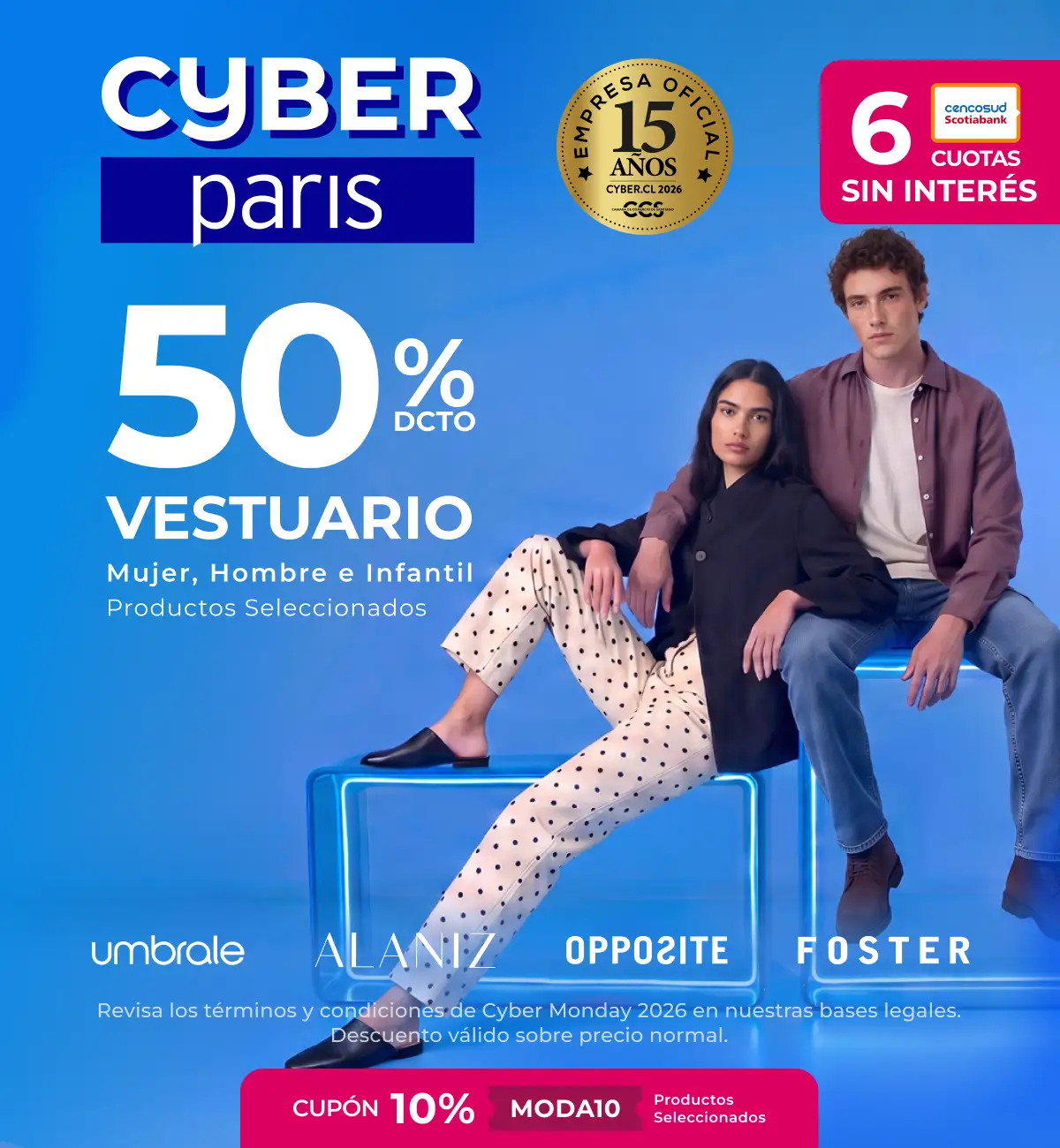 Vesturario homre, mujer e infantil