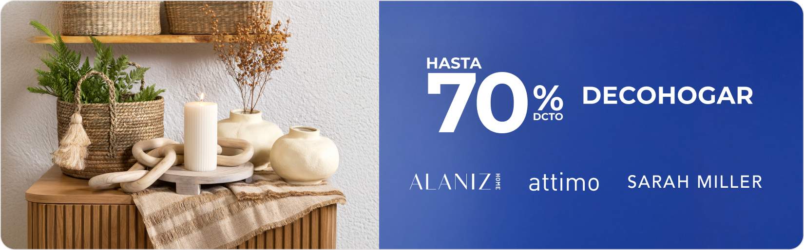 Hasta 70% deco outlet