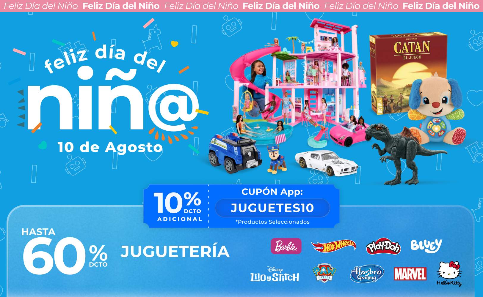 Hasta 60% juguetería