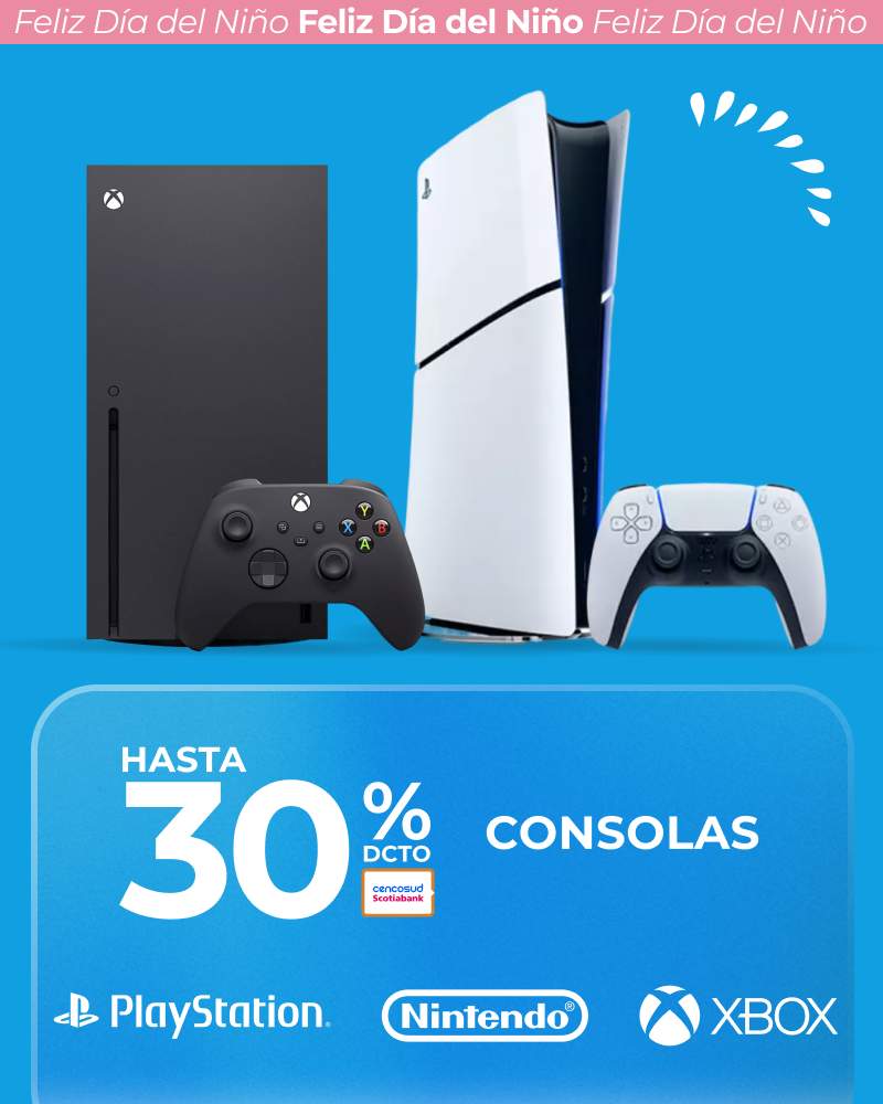 Hasta 30% en Consolas