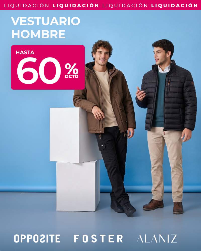 vestuario hombre
