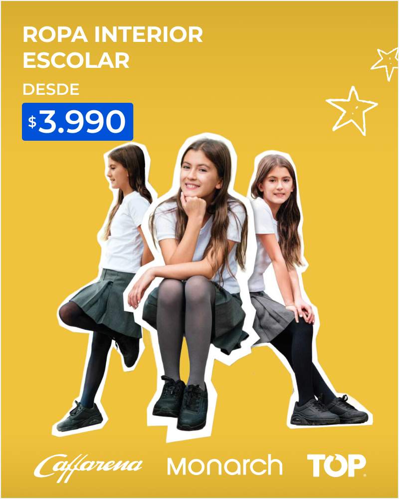 Ropa interior escolar