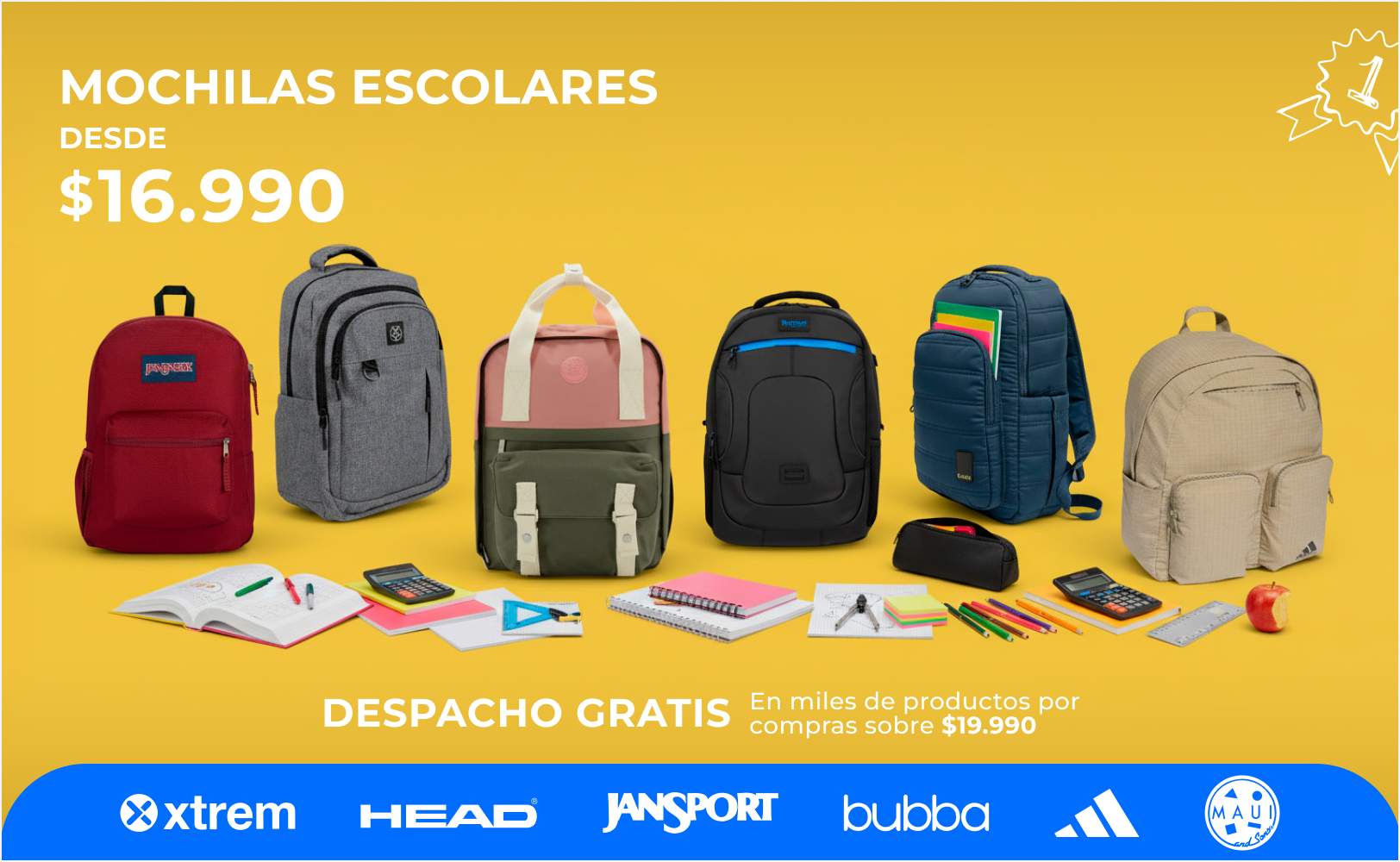 Mochilas y accesorios