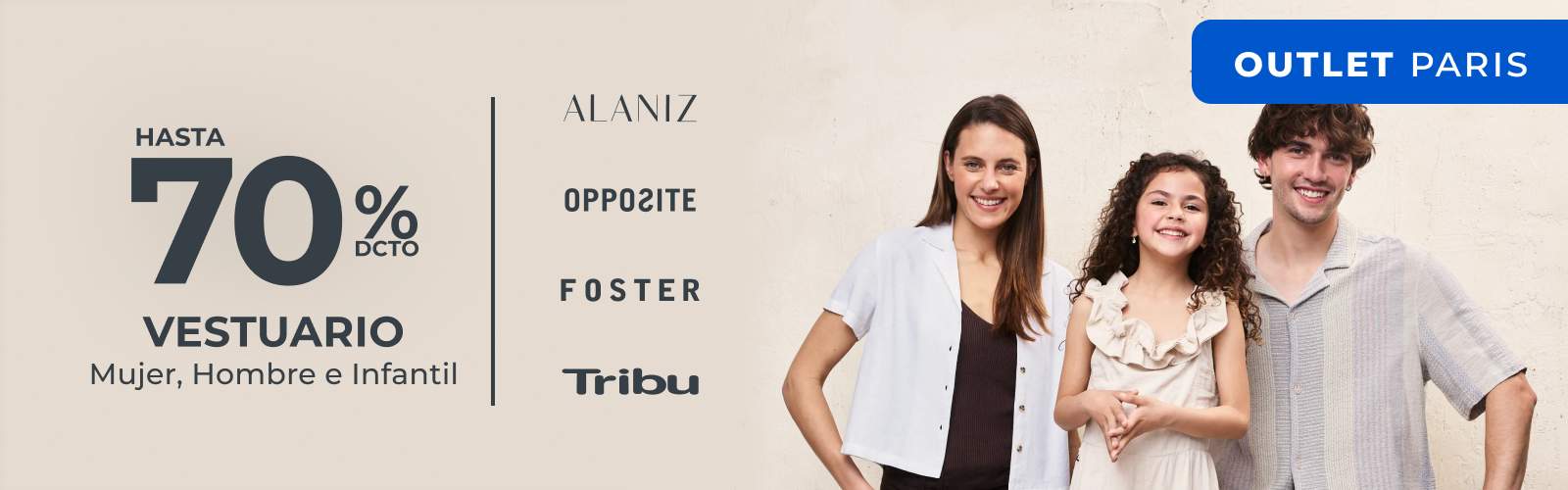 outlet vestuario mujer hombre infantil 