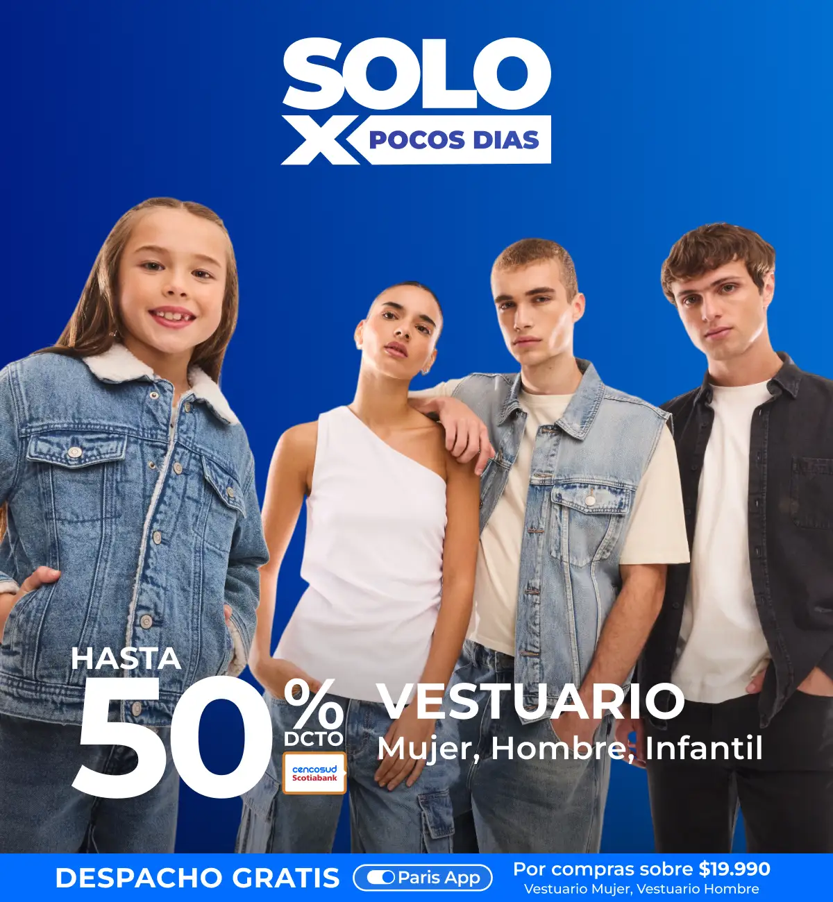 Vestuario 50%